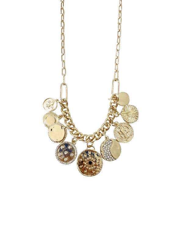 Gypsy Gold Multi Coin Necklace