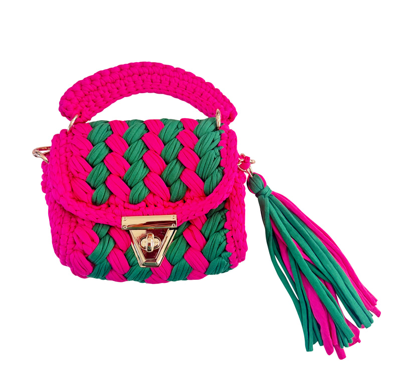 Alexis Woven Bag- Watermelon