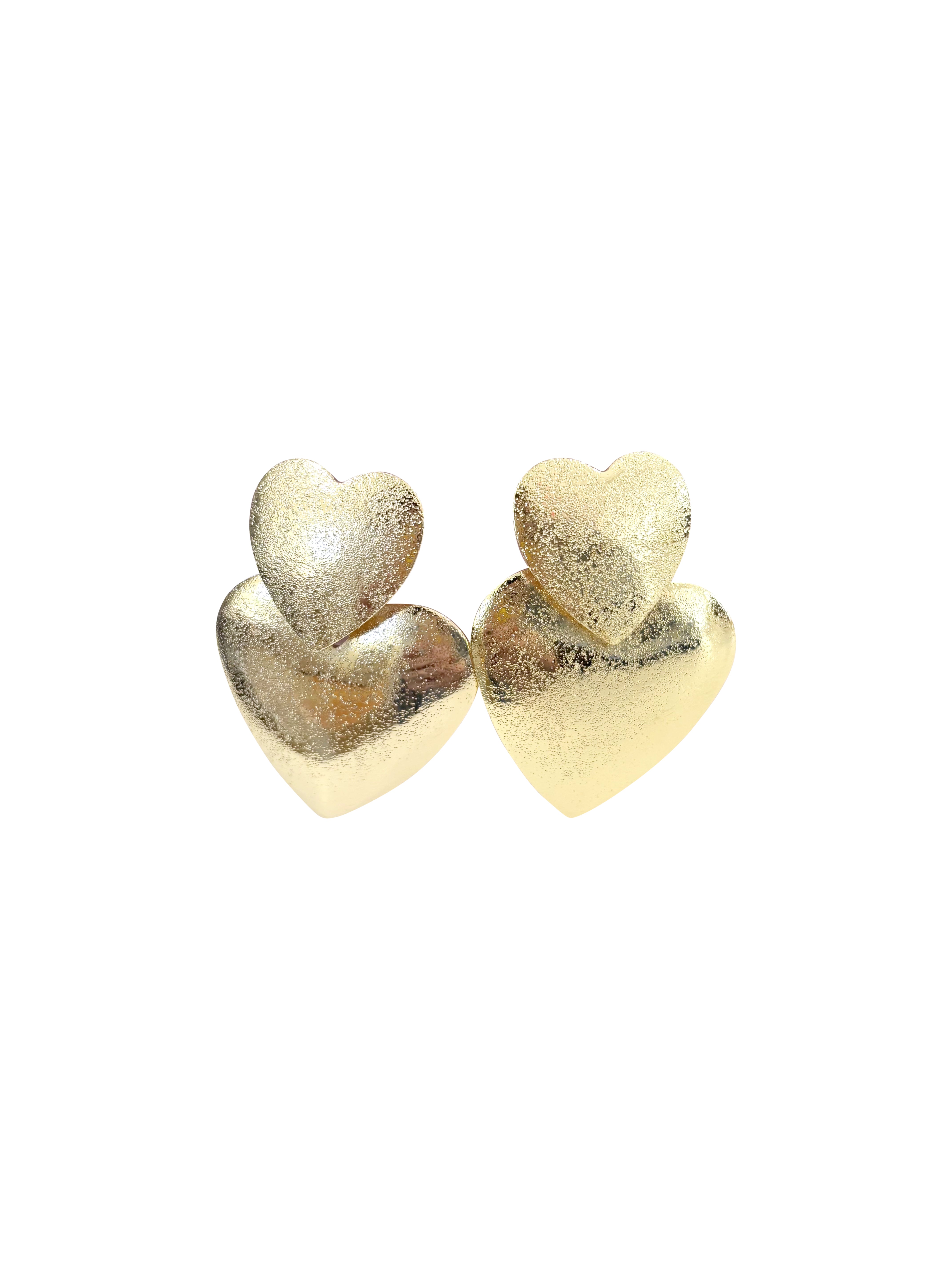 Amir Heart Statement Earrings