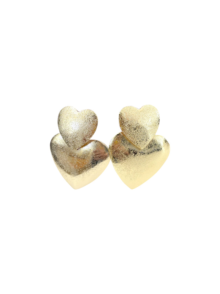 Amir Heart Statement Earrings