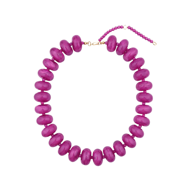 Bailey Chunky Necklace- Magenta