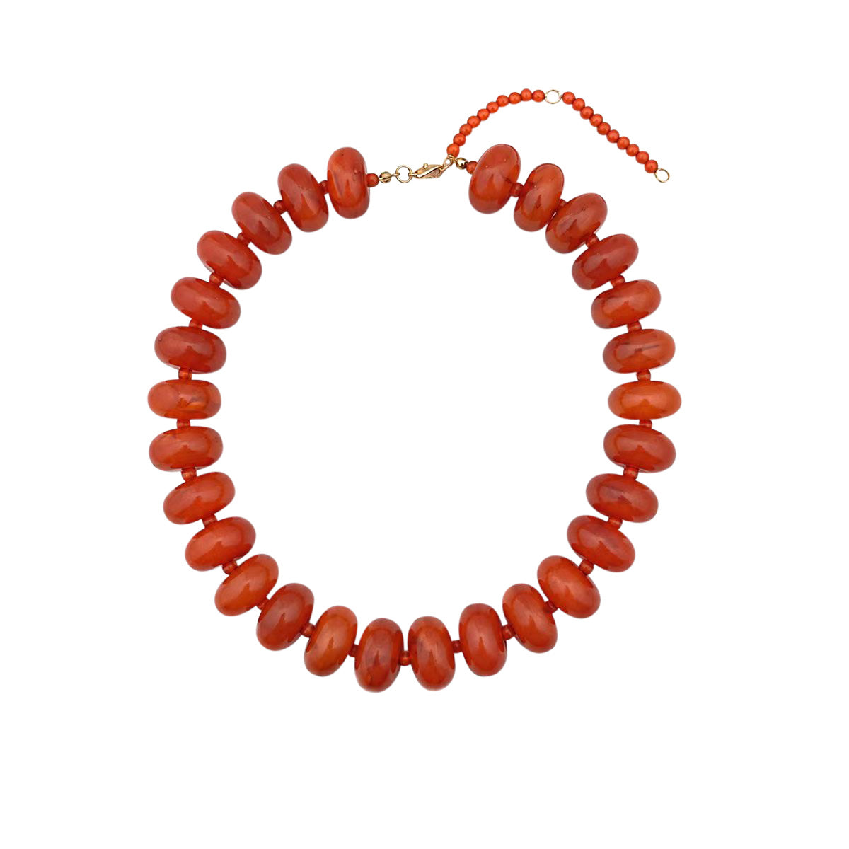 Bailey Chunky Necklace- Rust