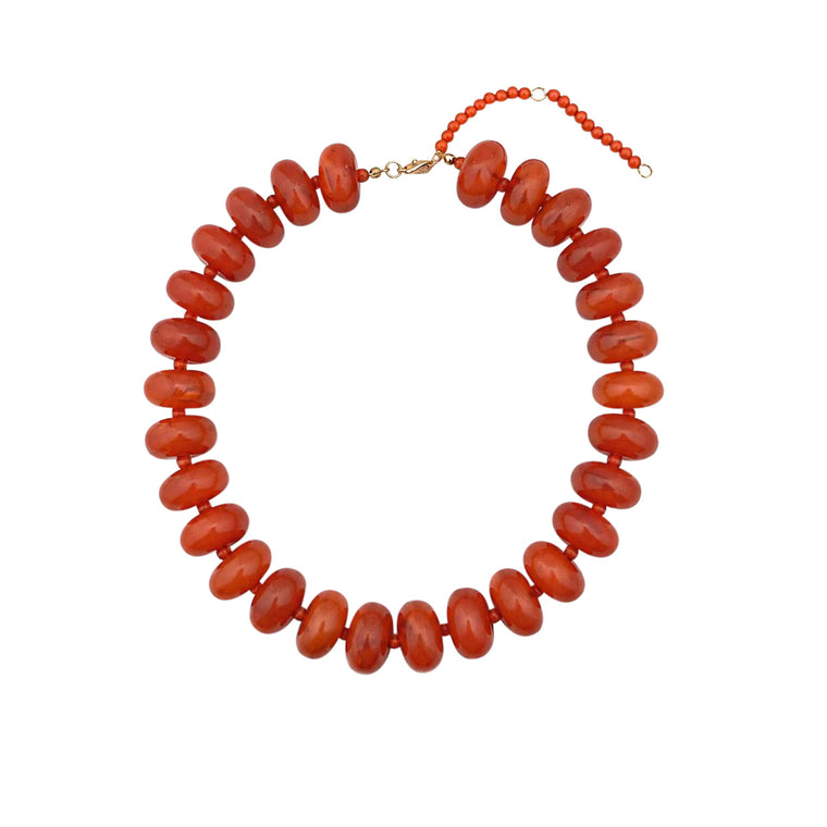 Bailey Chunky Necklace- Rust
