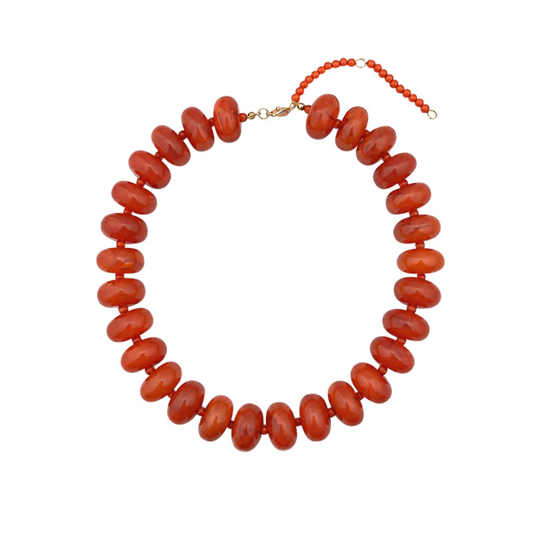 Bailey Chunky Necklace- Rust
