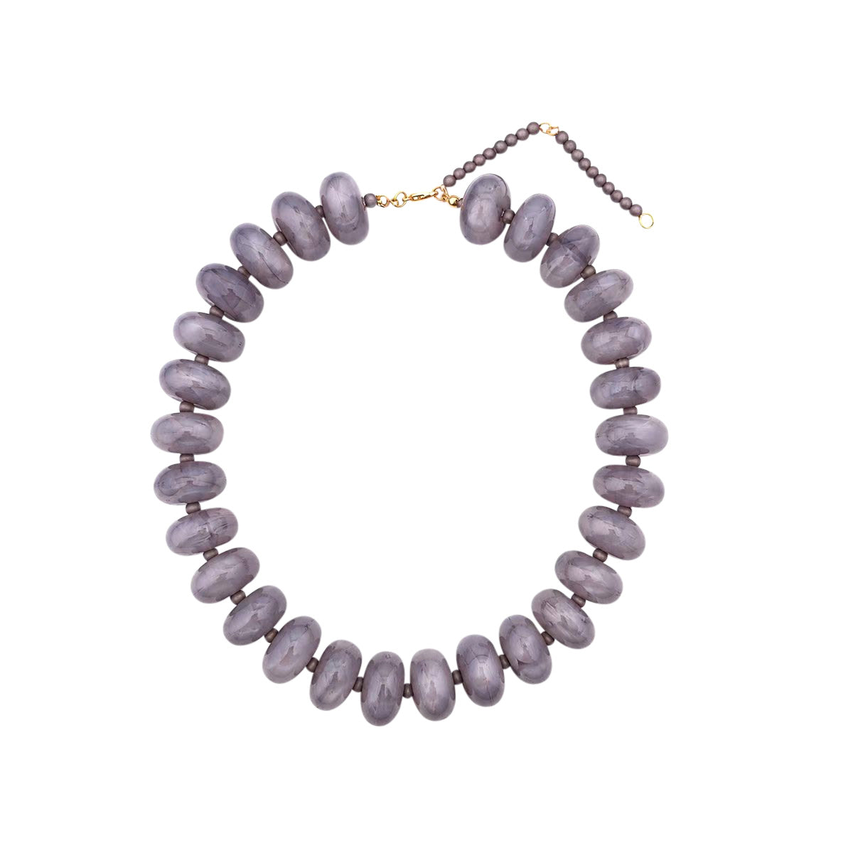 Bailey Chunky Necklace- Grey
