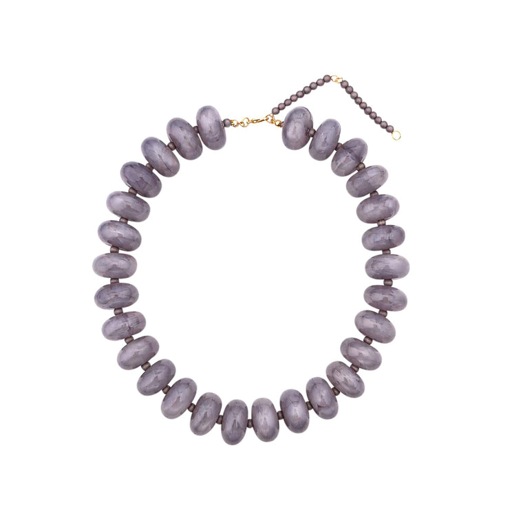 Bailey Chunky Necklace- Grey