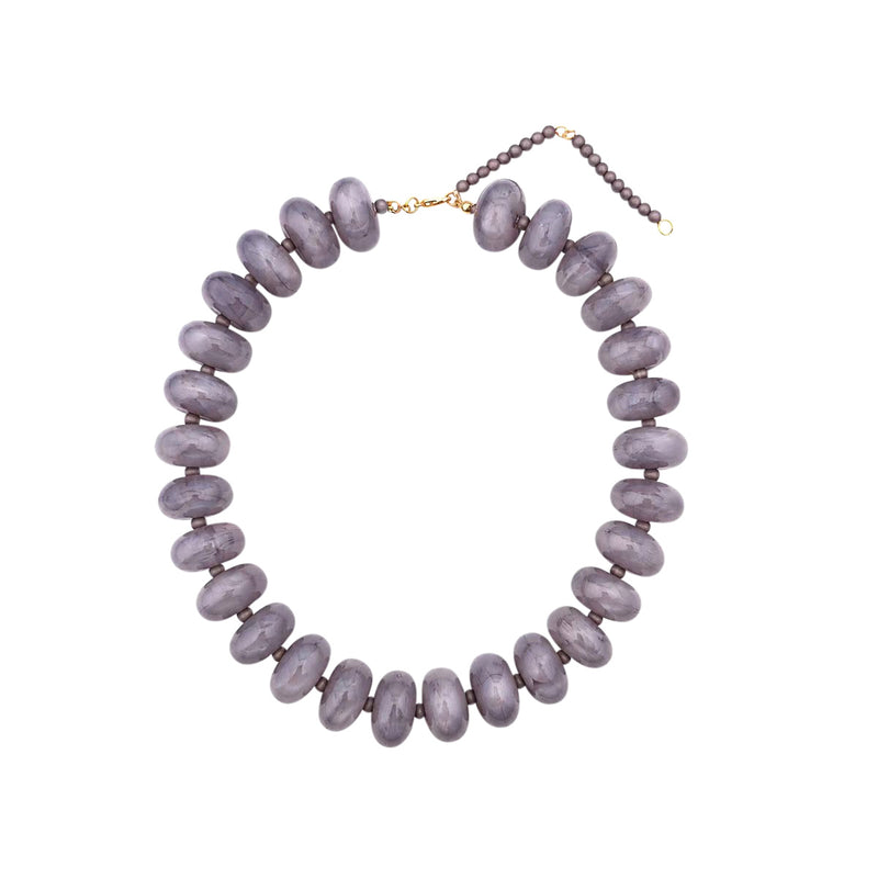 Bailey Chunky Necklace- Grey