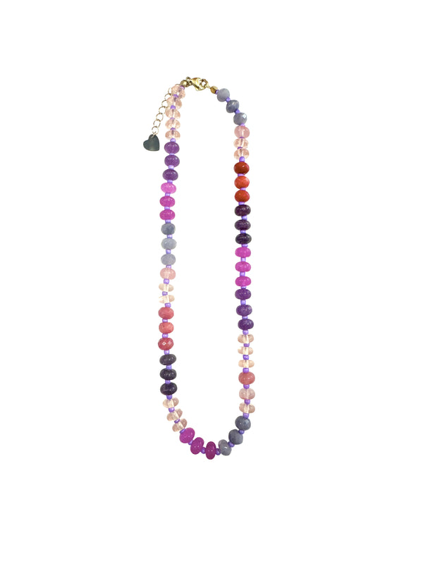 Barrett Maroon Beaded Necklace