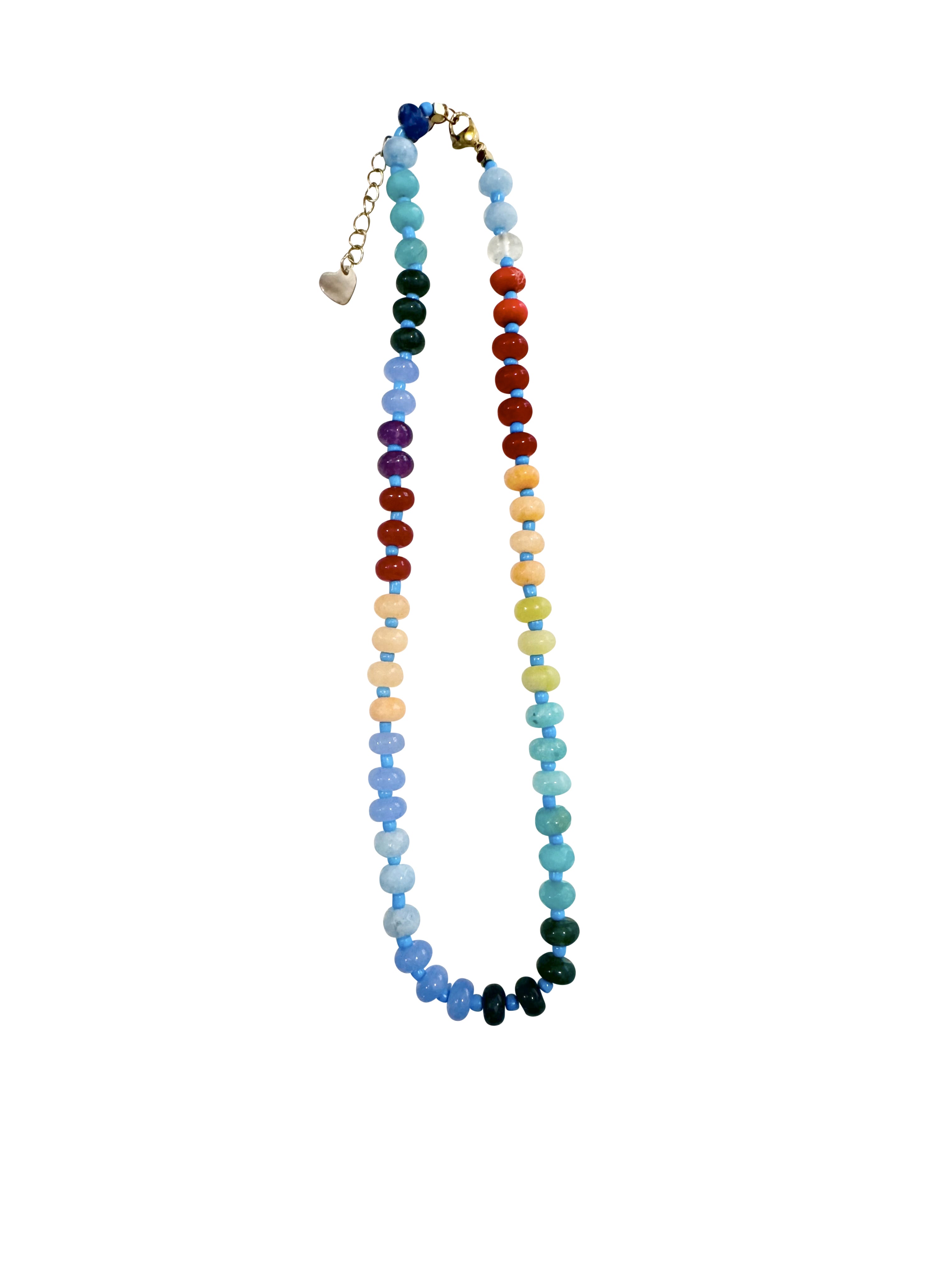 Barrett Teal Mix Beaded Necklace