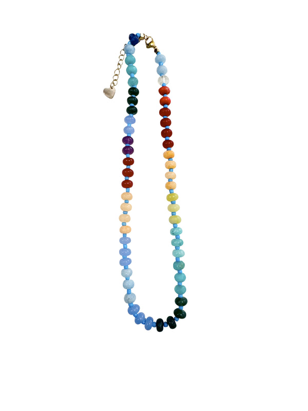 Barrett Teal Mix Beaded Necklace