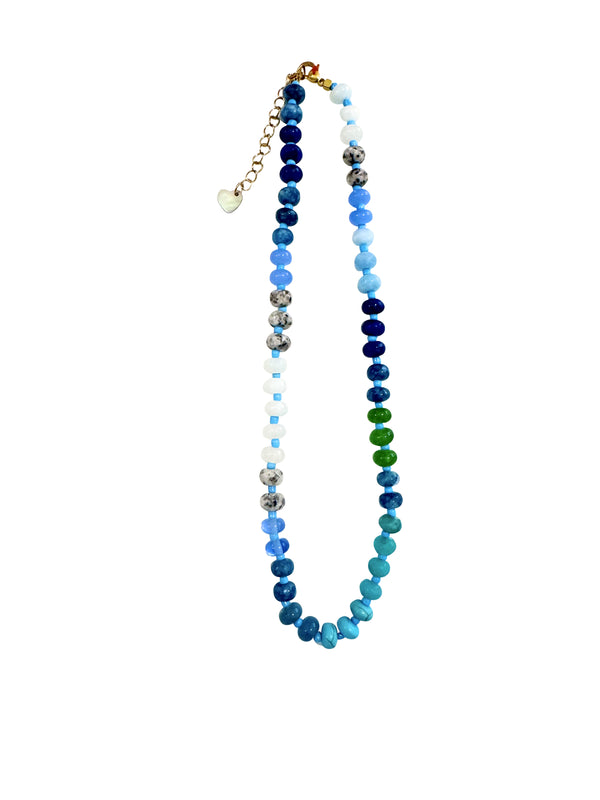 Barrett Blue Beaded Necklace
