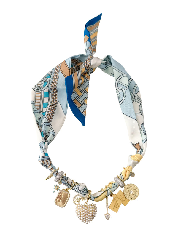 Blair Multi Charm Scarf Necklace