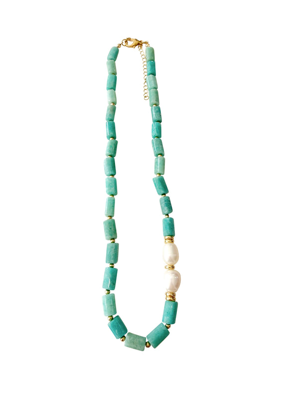 Cloud Necklace - Amazonite