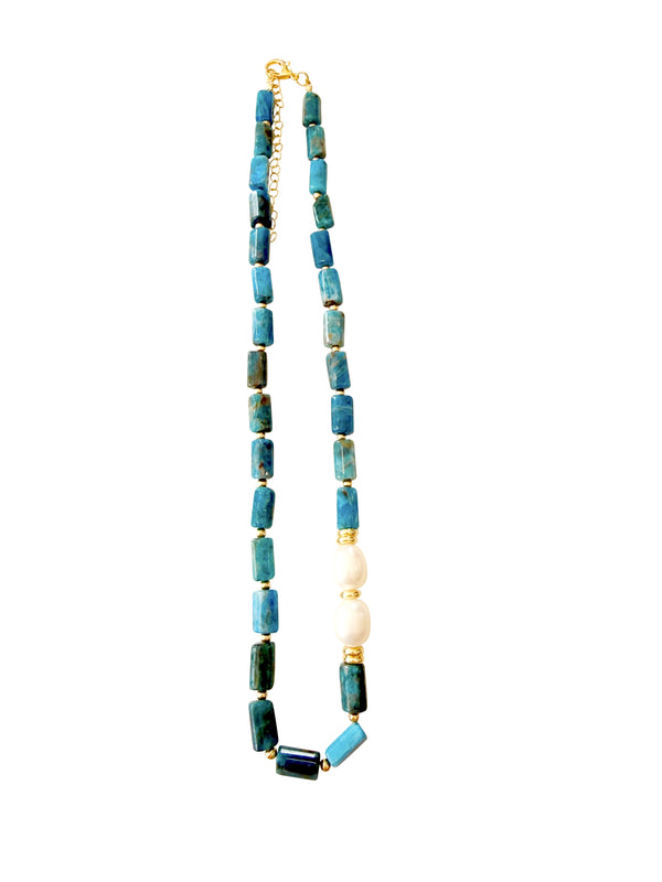 Cloud Necklace - Blue Howlite