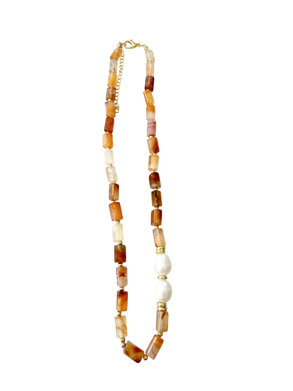 Cloud Necklace - Brown Jasper