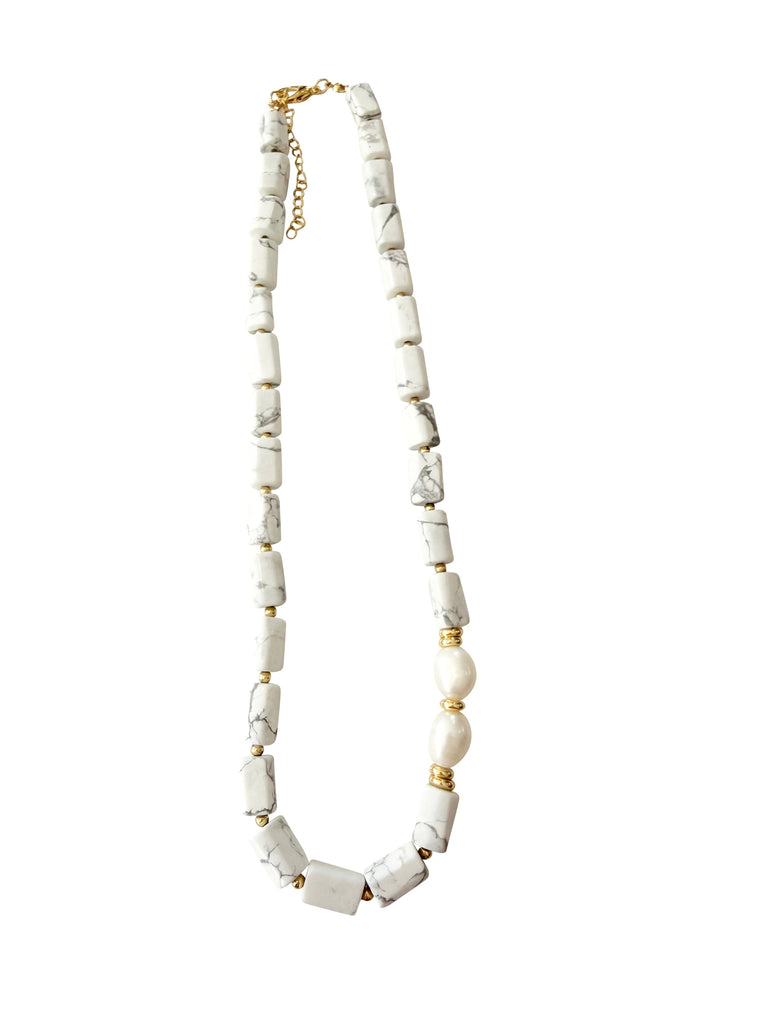 Cloud Necklace - White Howlite