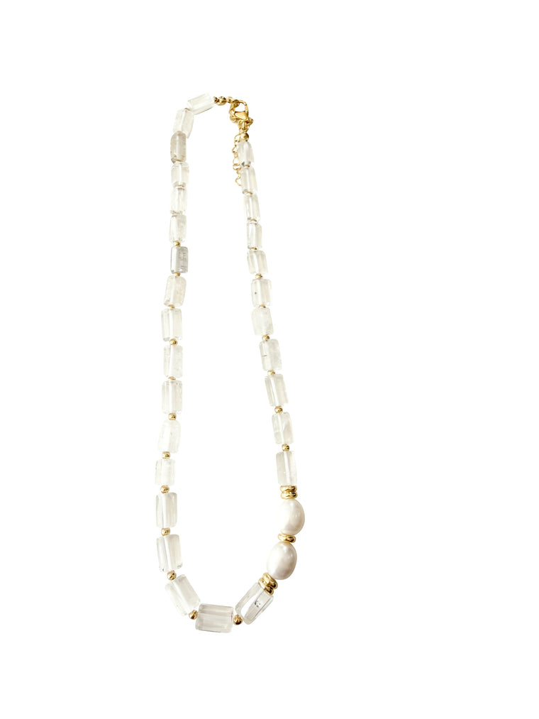 Cloud Necklace - Clear Quartz