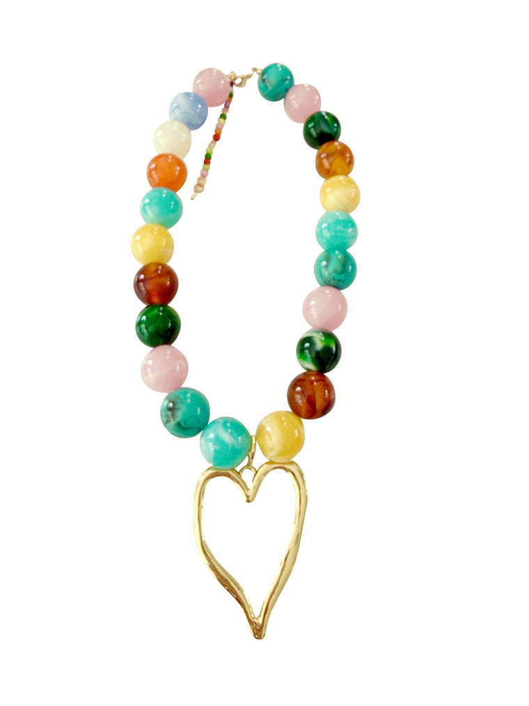 Davis Chunky Heart Necklace