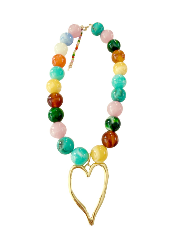 Davis Chunky Heart Necklace