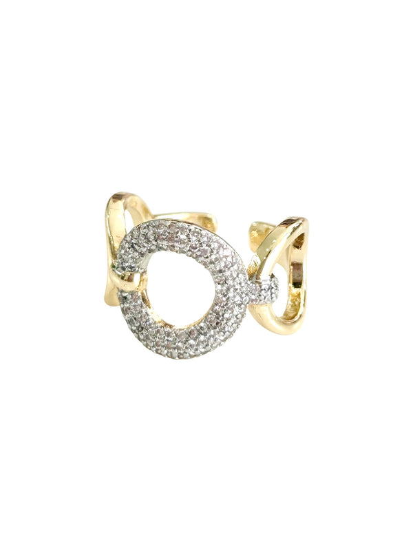 Dixie Two-Tone Link Ring