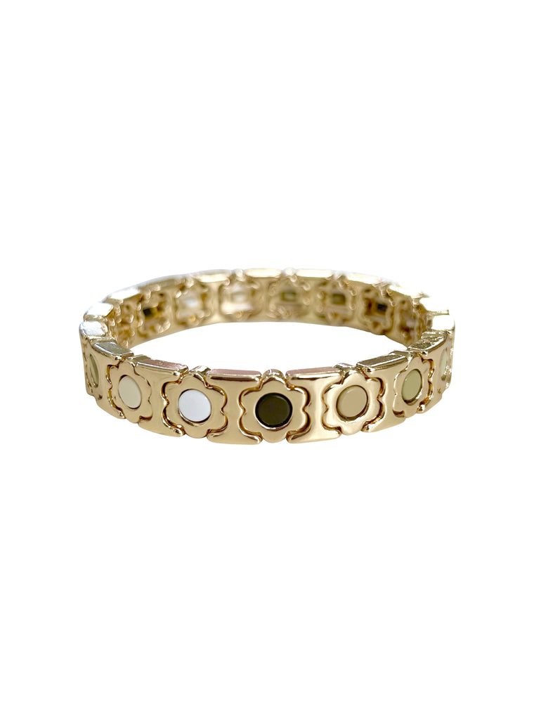 Flower Pop Stretch Bracelet- Neutral Mix