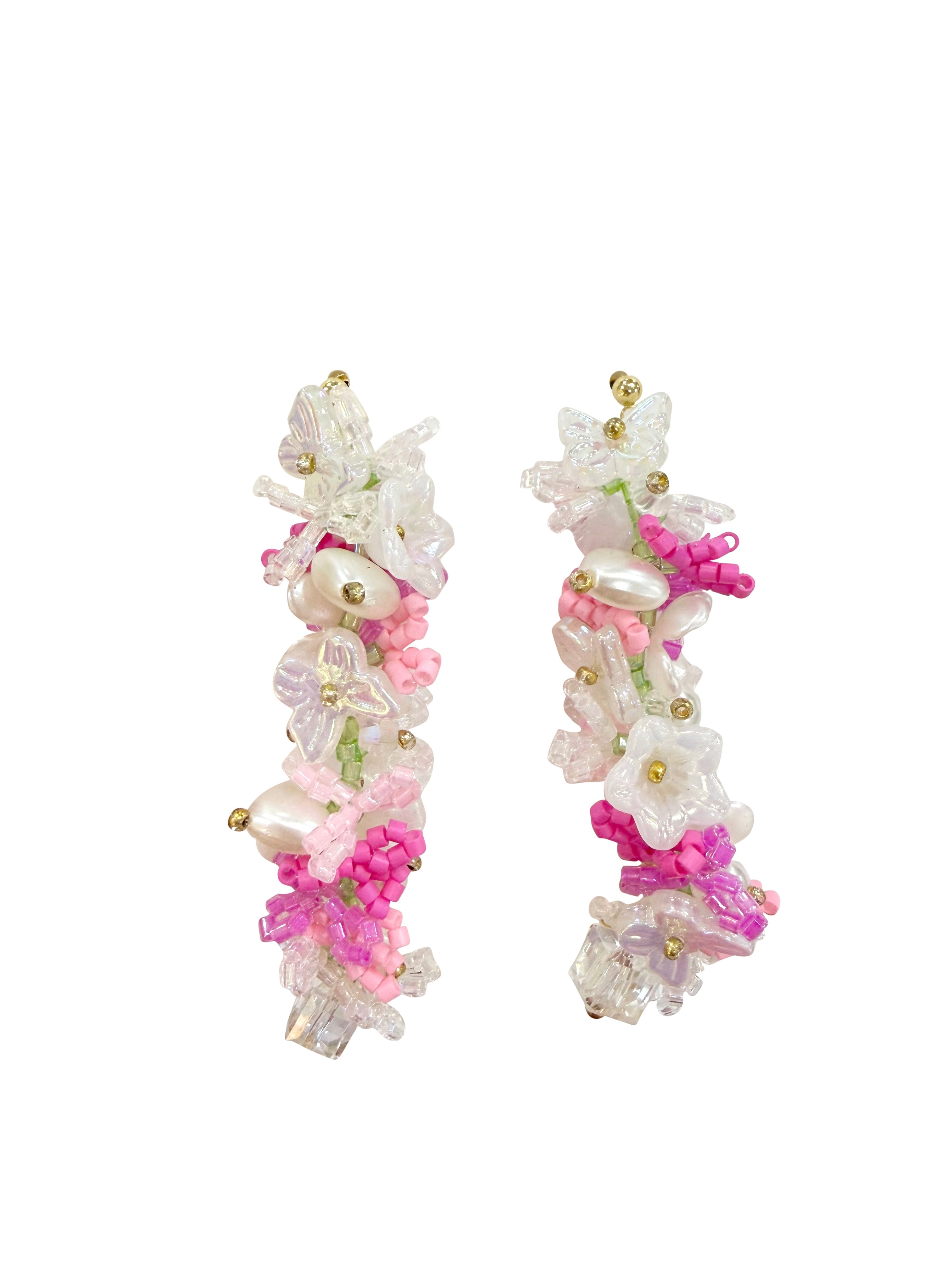 Fuentes Pink Statement Earrings