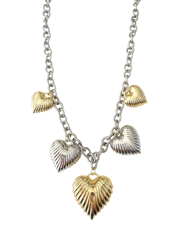 Heart Party Mutli Charm Necklace