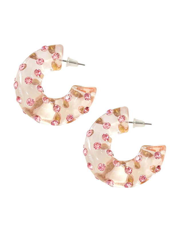 Aiden CZ Hoop Earring