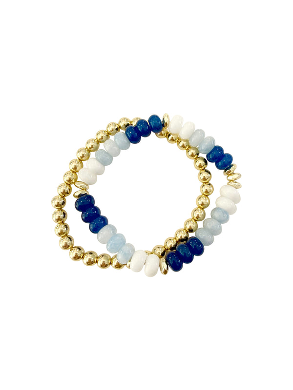 Jamie Stretch Bracelet Set- Navy Mix