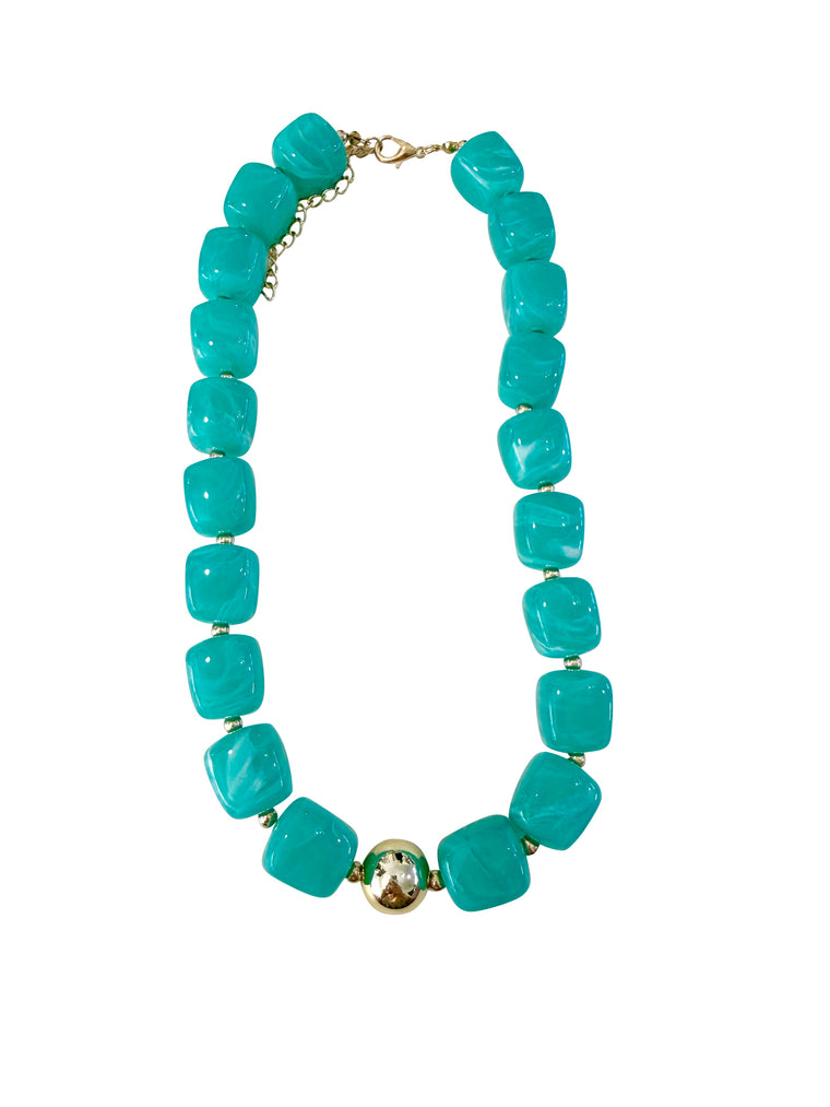 Jennifer Turquoise Beaded Statement Necklace