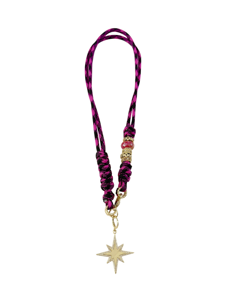 Johnny Necklace- Dark Pink