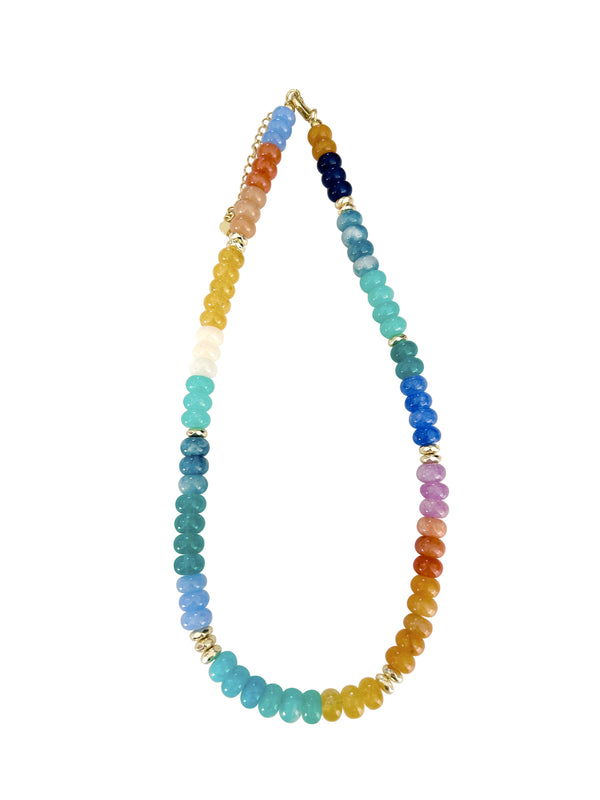 Kerry Aqua Beaded Necklace