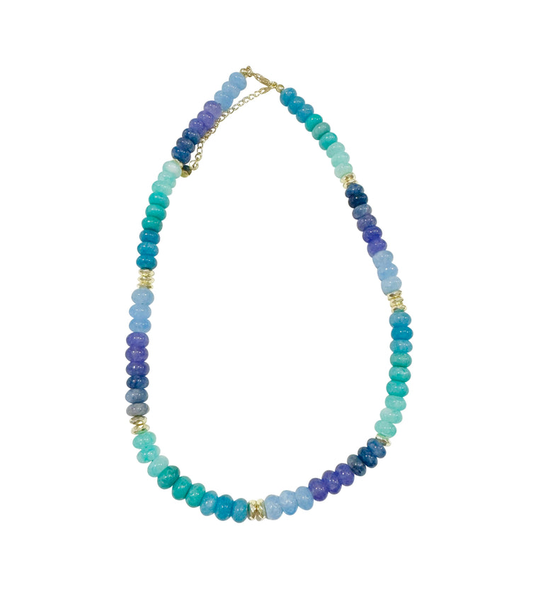 Kerry Blue Beaded Necklace