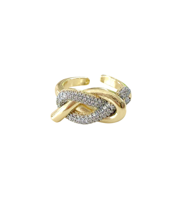 Knoll Two-Tone Knot Ring