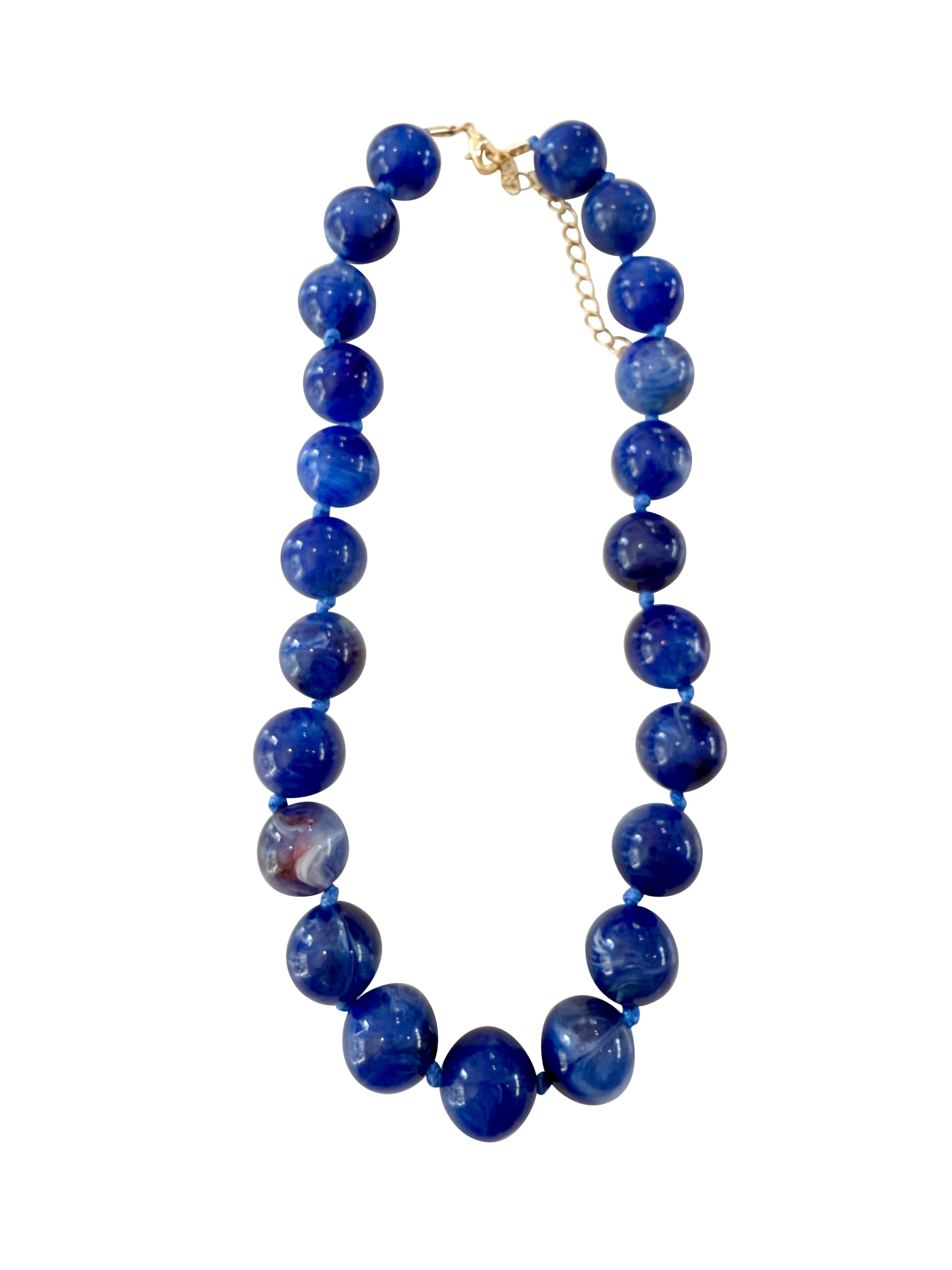 Mabry Cobalt Beaded necklace