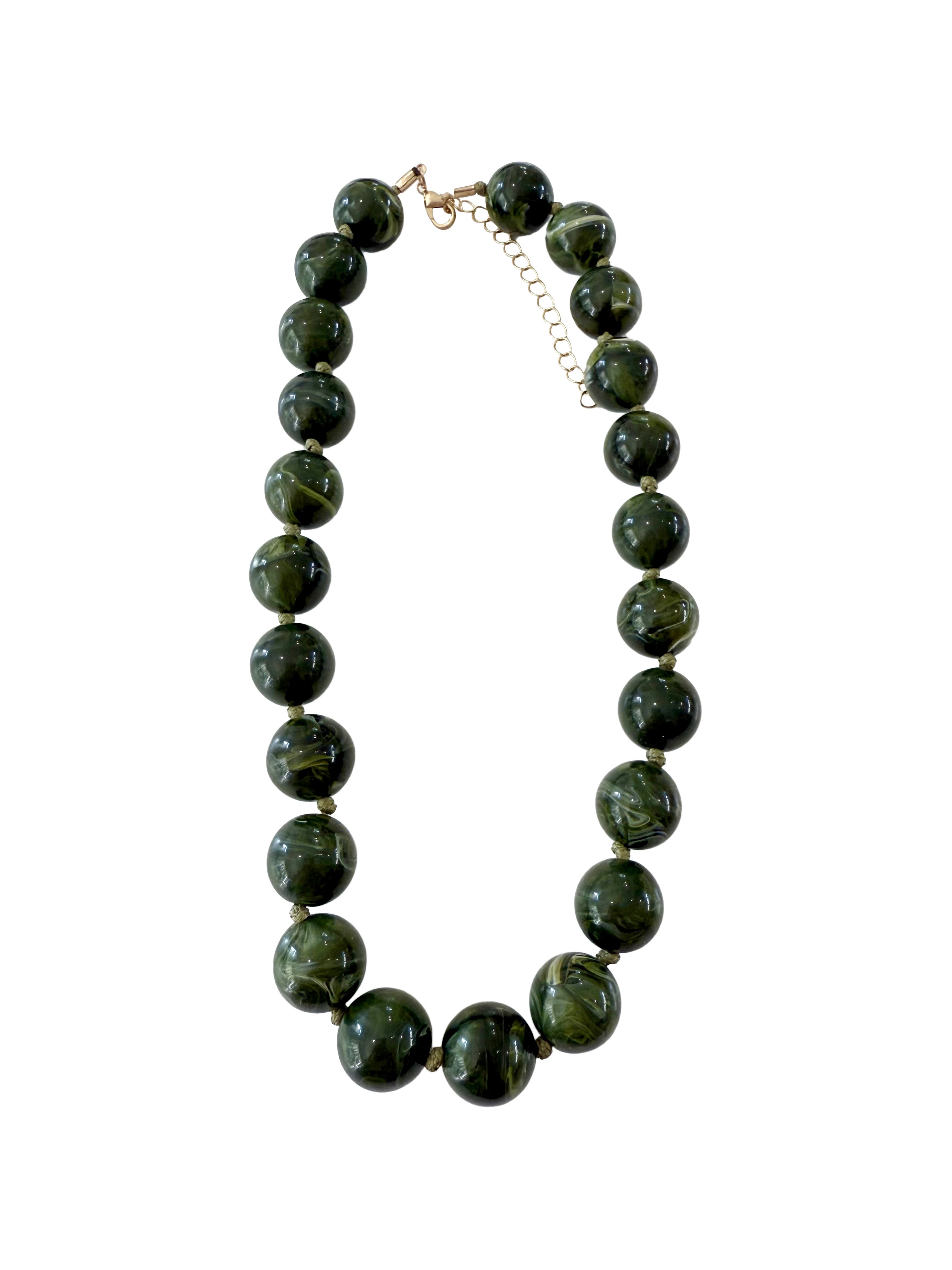 Mabry Emerald Beaded Necklace