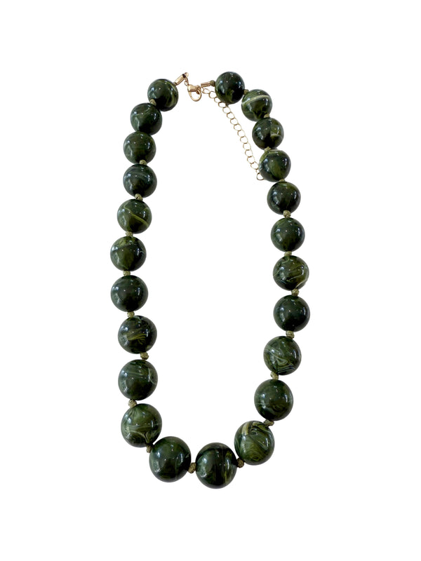 Mabry Emerald Beaded Necklace