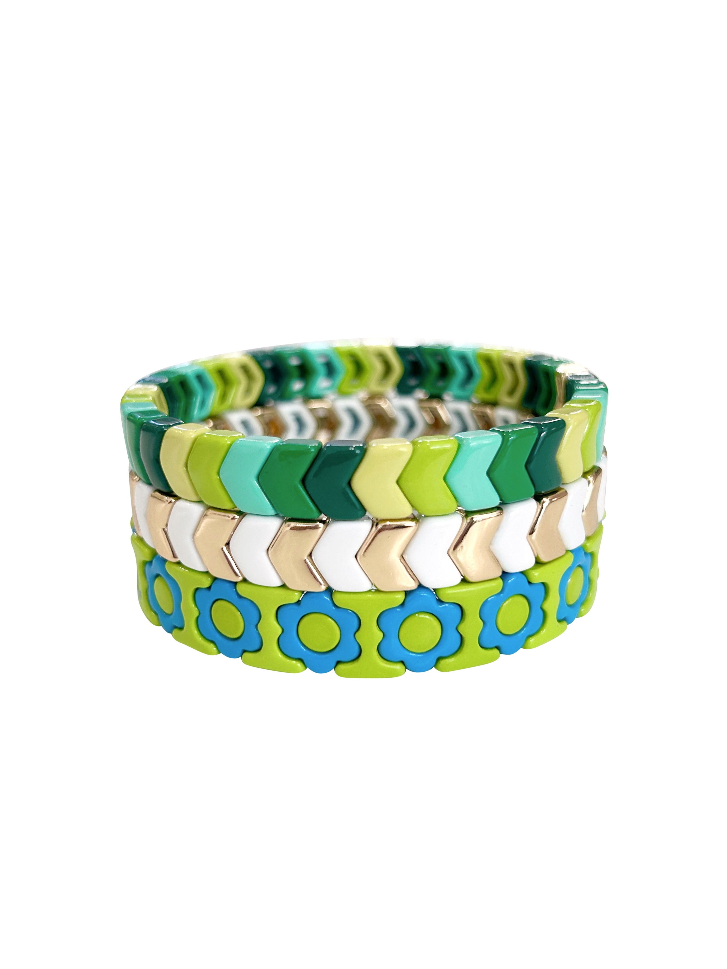 Magnolia Green Bracelet Set