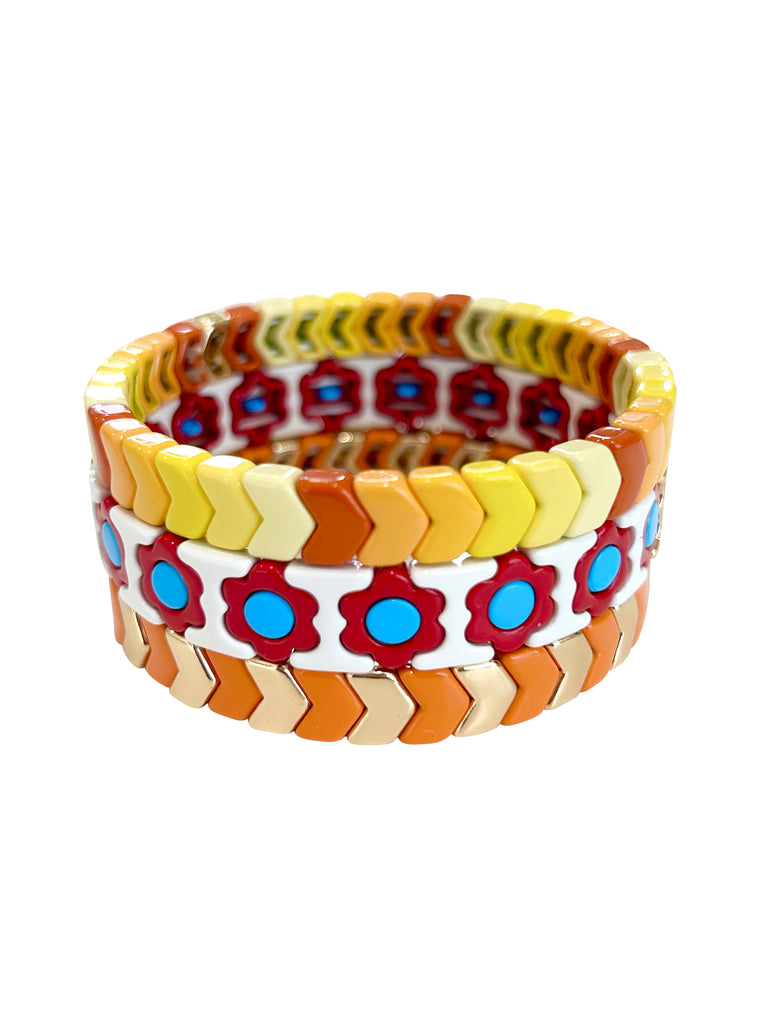 Magnolia Orange Bracelet Set