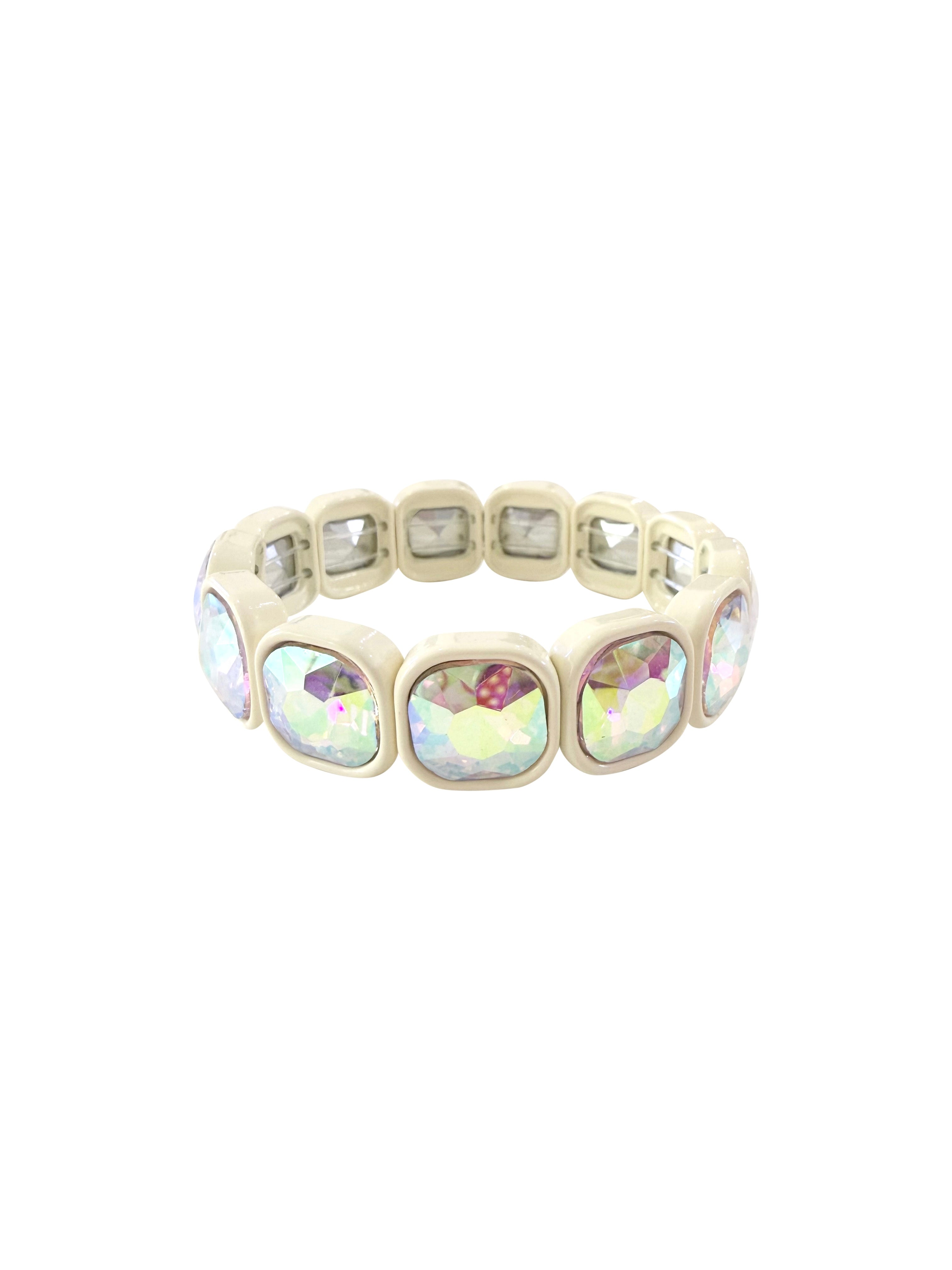 Manny Stretch Bracelet- Cream
