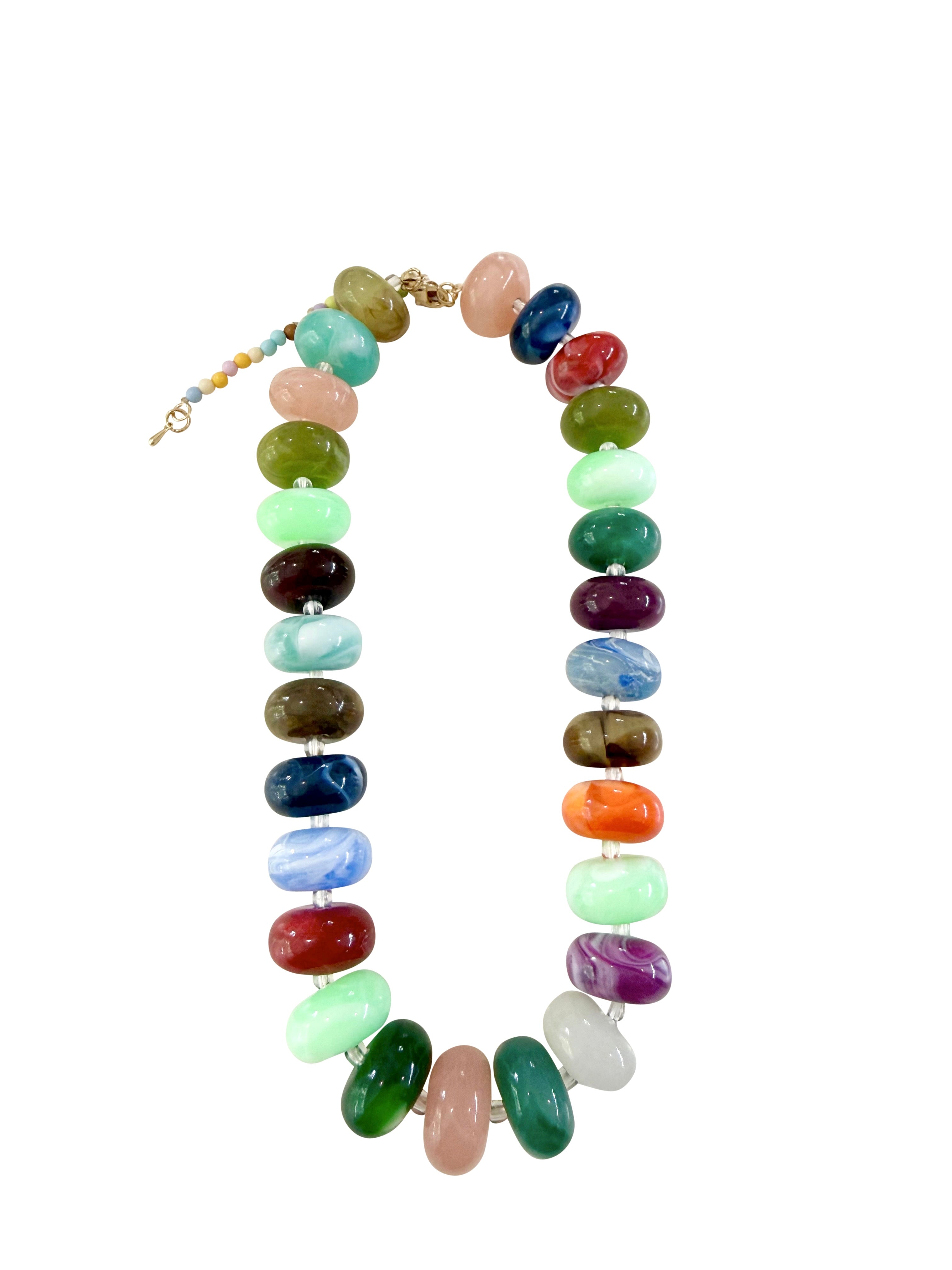Marlan Chunky Necklace- Dark Multi