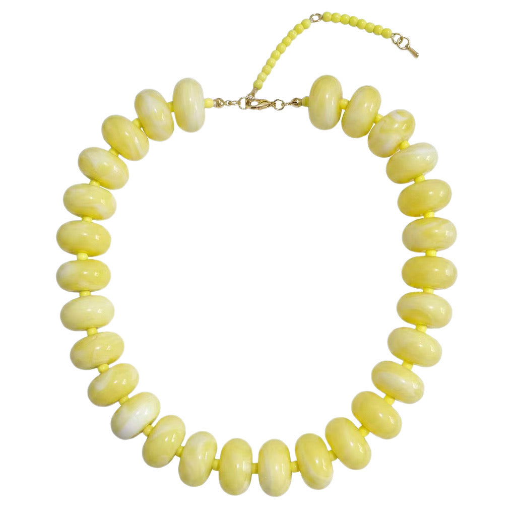 Marlan Chunky Necklace- Yellow