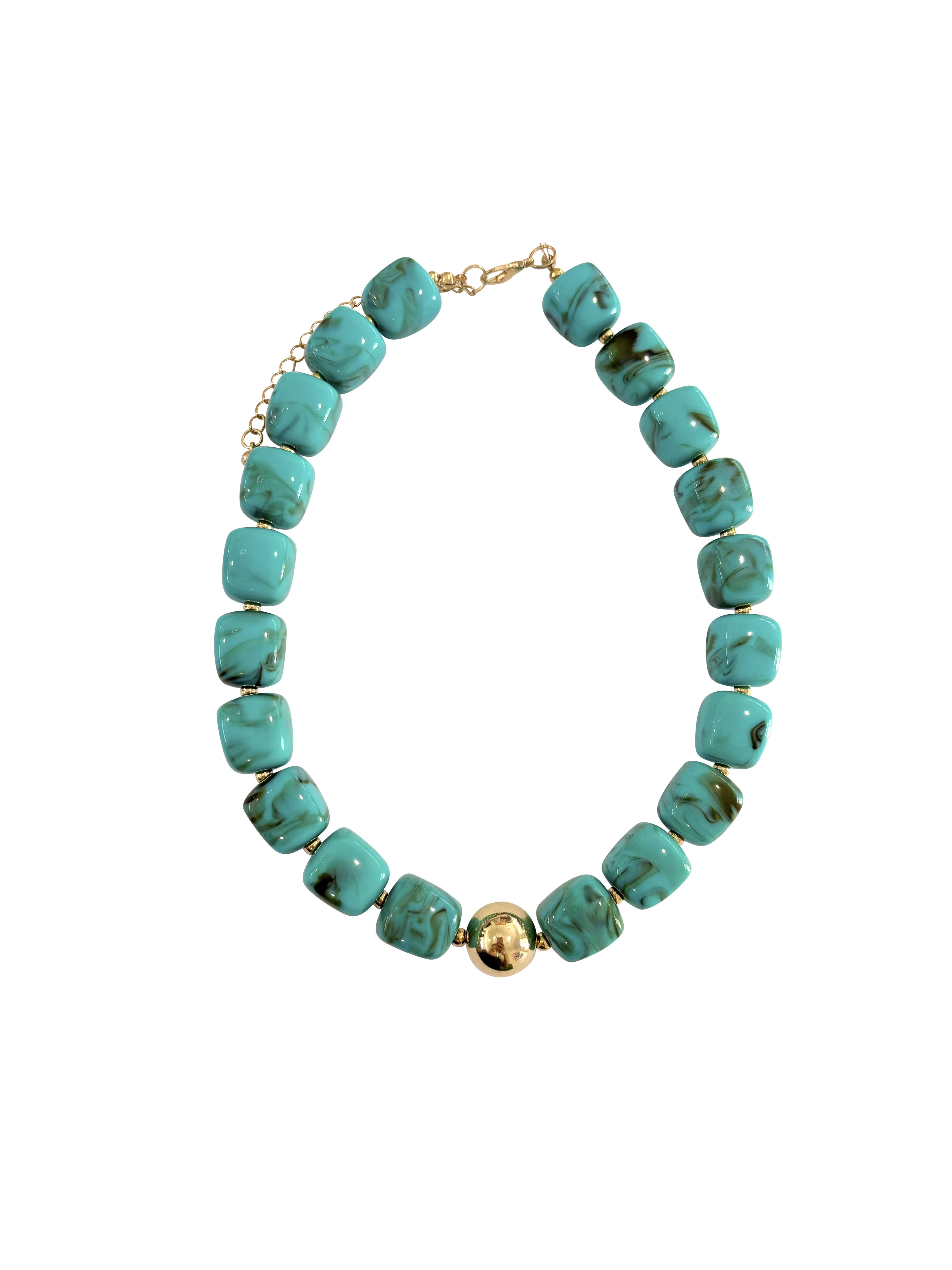 Massey Chunky Necklace- Turquoise