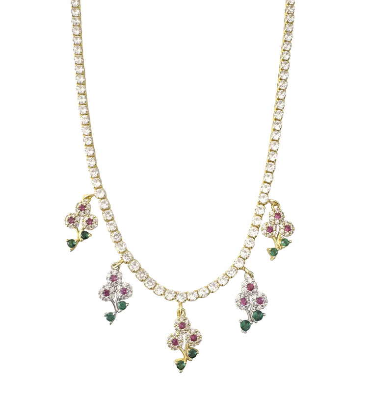 Multi Flower Necklace