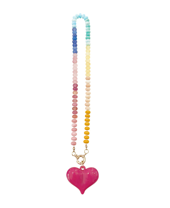 Paisley Necklace - Hot Pink
