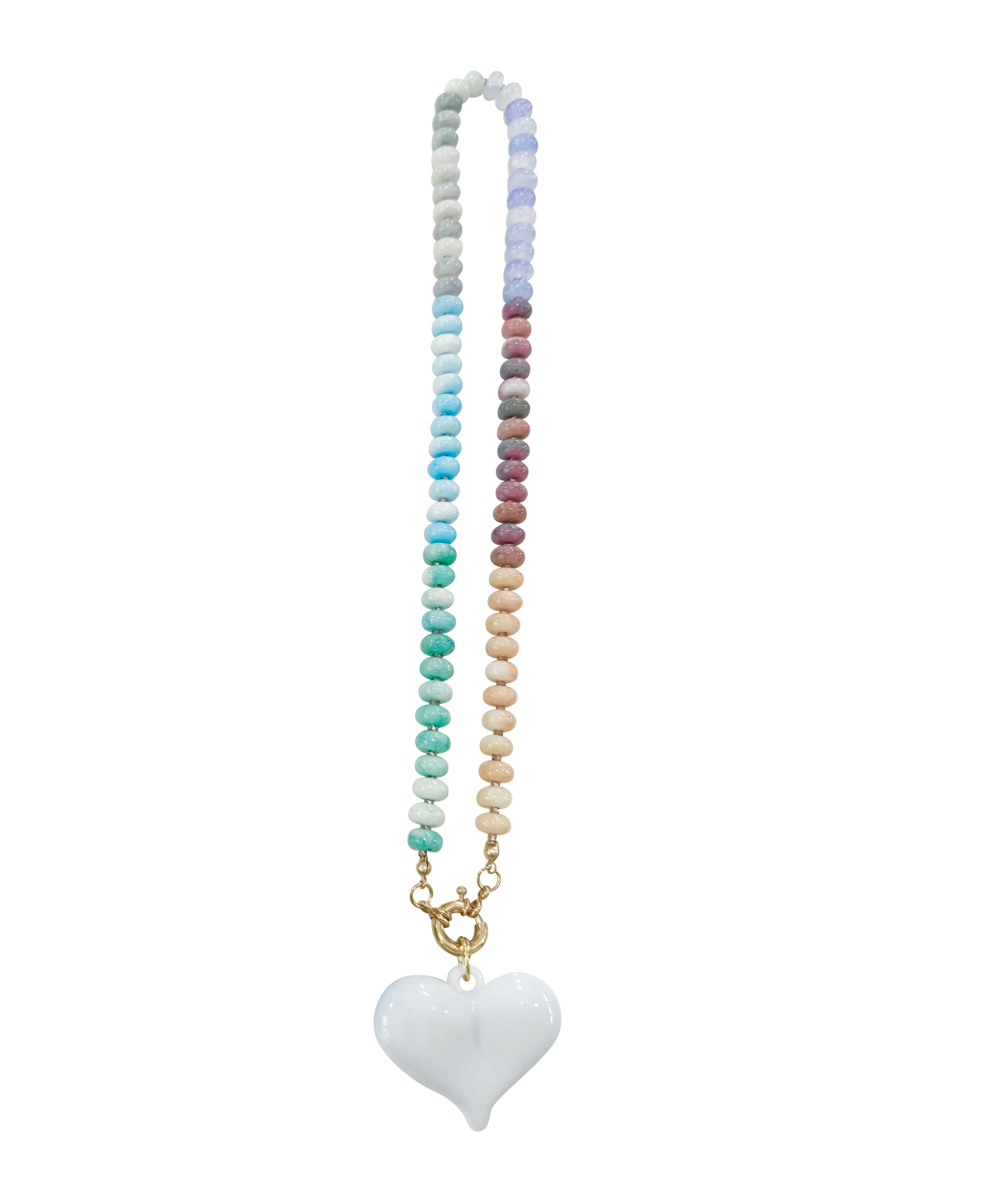 Paisley Necklace - White