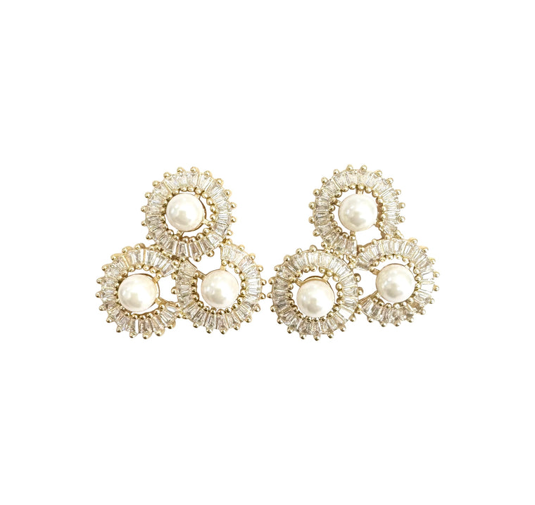 Pearl Cluster Earring