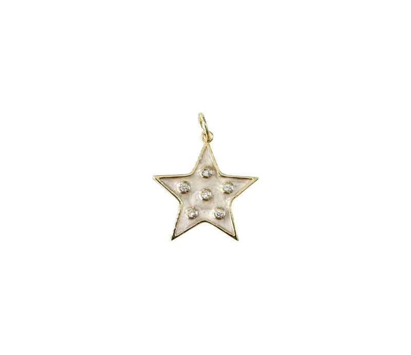 Pearl Star Charm