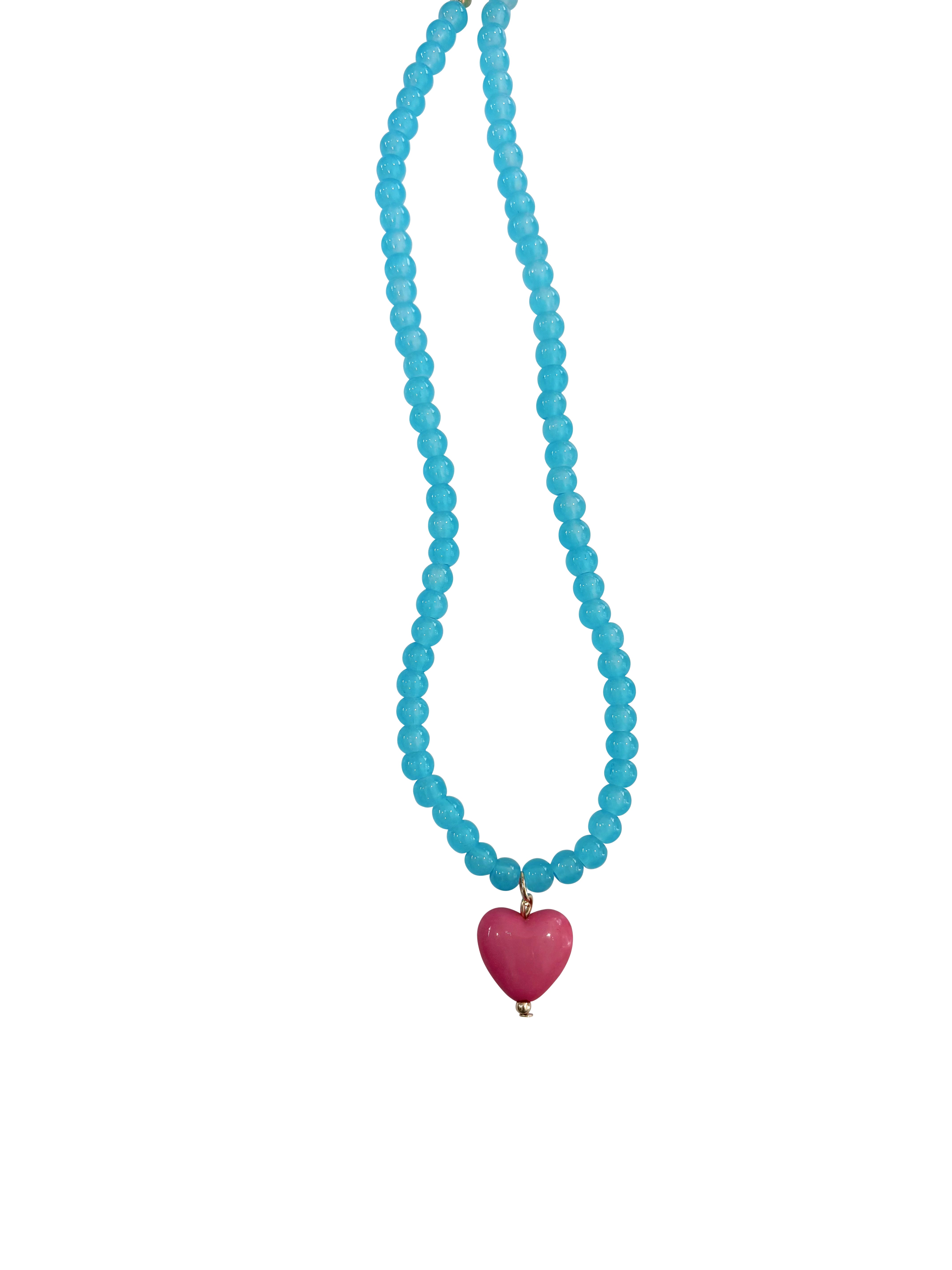 Pippa Light Blue Beaded Necklace
