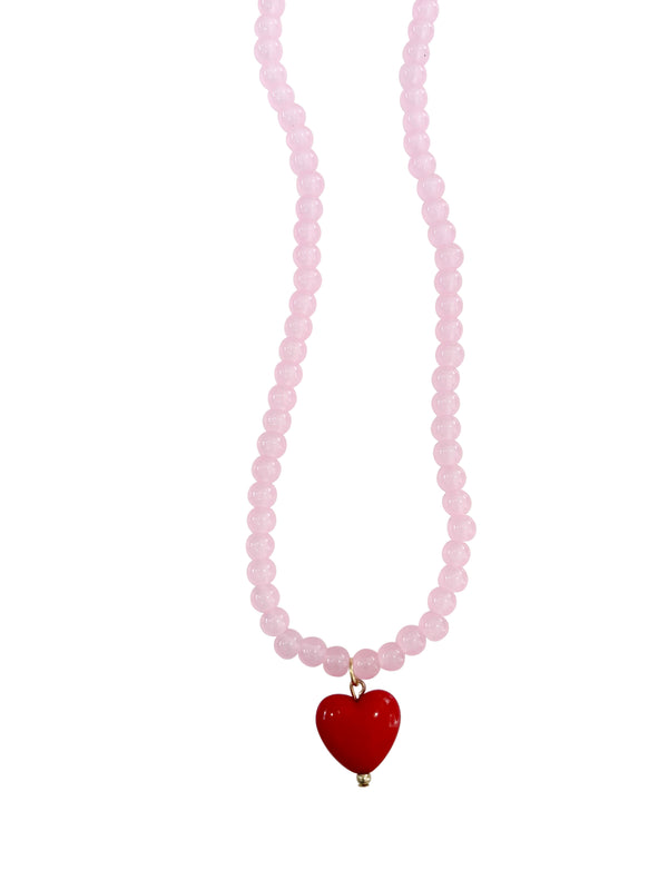 Pippa Pink Beaded Necklace